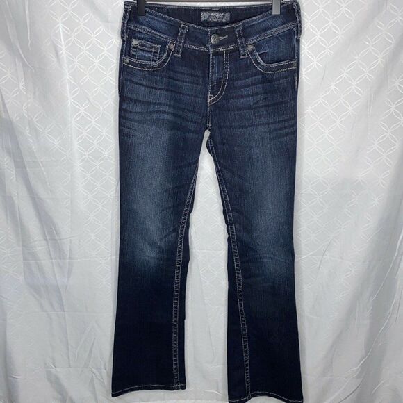 Silver Suki Surplus Boot Leg Jeans Womens Size 27 - Picture 2 of 8